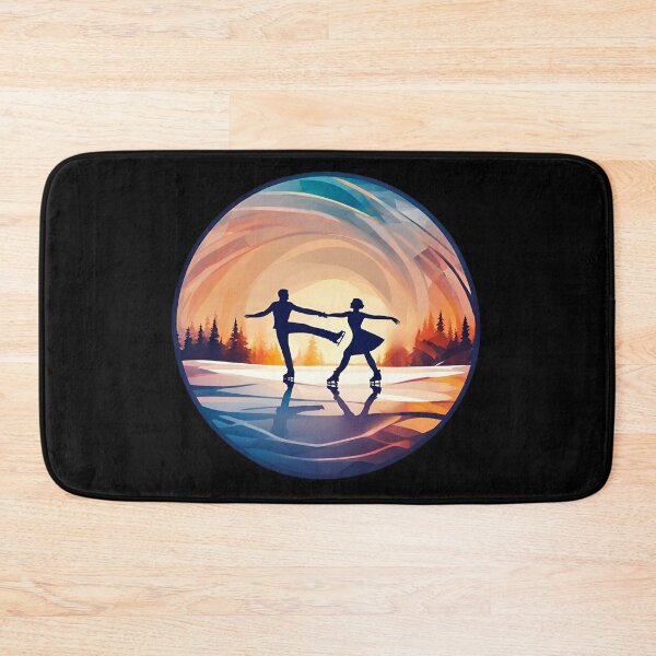 Item preview, Winter Sports, Couple of Figure Skaters Dancing at Sunset designed and sold by Aquillashop.