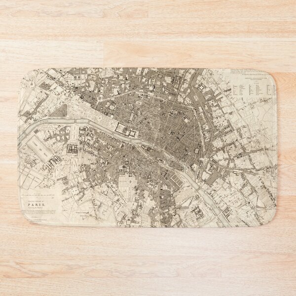 Item preview, Paris Map 1834 designed and sold by colourfind.