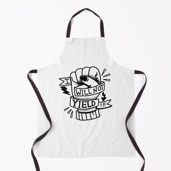 Item preview, Tattoo style I WILL NOT YIELD! with clenched womans fist designed and sold by jazzydevil.