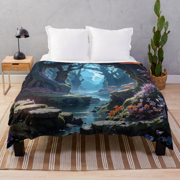 Item preview, Mysterious Mushroom Cave Shadows Jigsaw Puzzles - Explore the Enigma on Redbubble designed and sold by PuzzleBoxDesign.