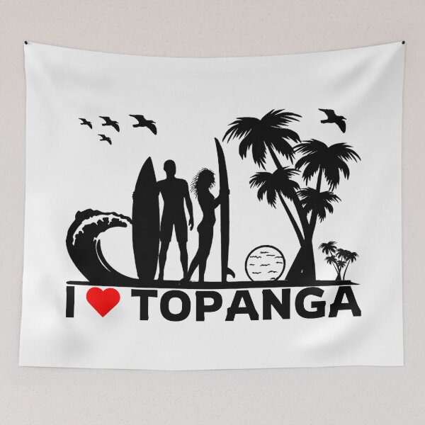 Item preview, I (HEART) TOPANGA ~ SUNSET ~ (CNVA-27) designed and sold by RodeoMalibu.