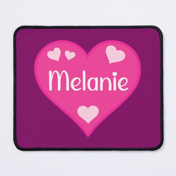 Item preview, Melanie Name Pink Heart  designed and sold by Jeallan Designs.