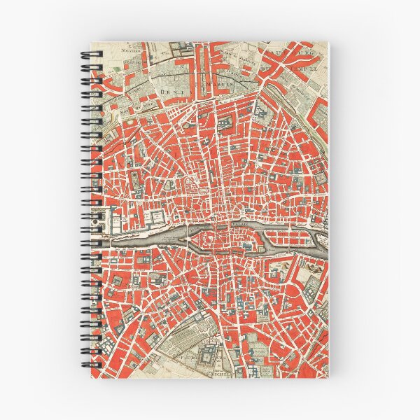 Item preview, Paris 1721 Vintage Map designed and sold by colourfind.