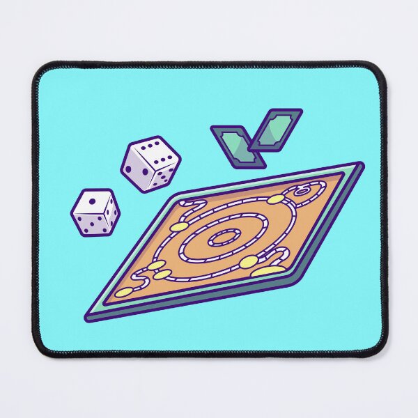 Item preview, Board Game with Dice and Card Game Cartoon Vector Icon Illustration designed and sold by hjian8219.