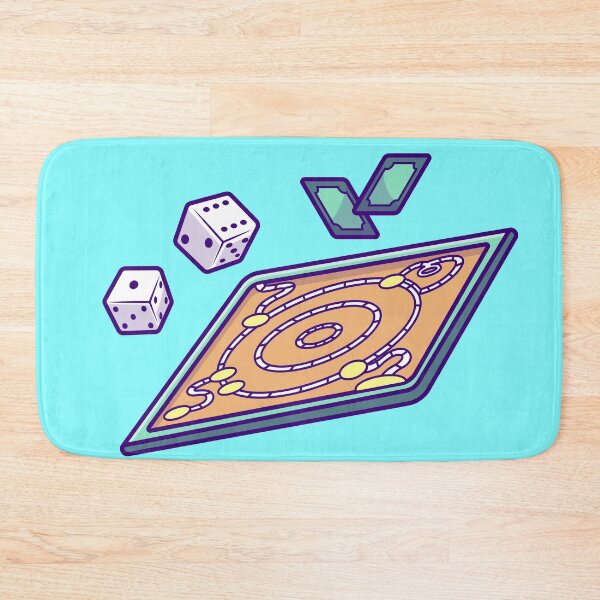 Item preview, Board Game with Dice and Card Game Cartoon Vector Icon Illustration designed and sold by hjian8219.