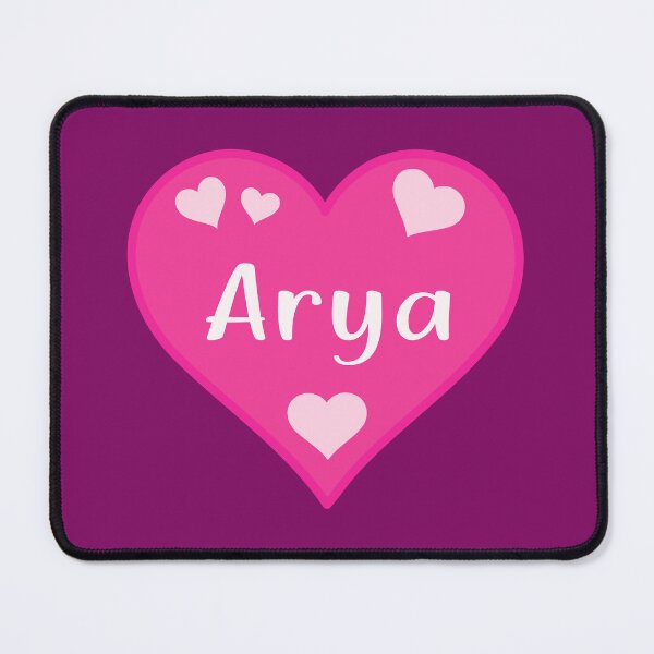 Item preview, Arya Name Pink Heart designed and sold by Jeallan Designs.
