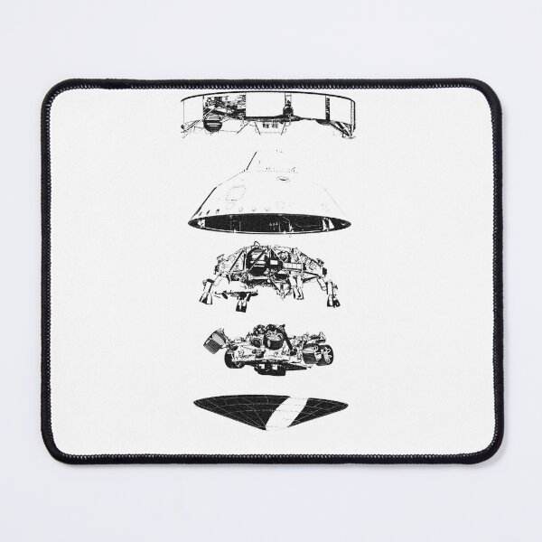 Item preview, Mars 2020 Perseverance Spacecraft and Rover - Monochrome designed and sold by flashman.