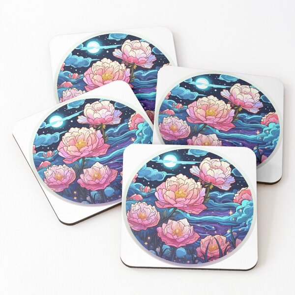 Item preview, Cosmic Garden: Starlit Peony Whispers designed and sold by kawaiidoodlesuk.