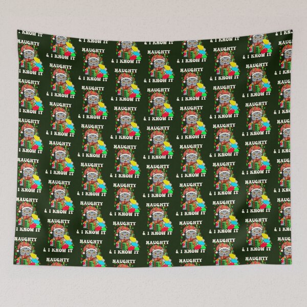 Item preview, Cat Christmas Tree Naughty & I Know It Funny designed and sold by tamdevo1.