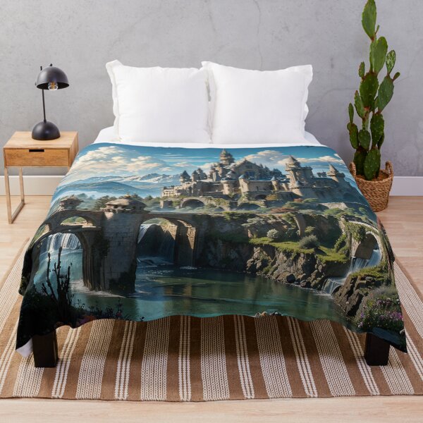 Item preview, Epic Castle Citadel Majesty Jigsaw Puzzles - Majestic Fortress on Redbubble designed and sold by PuzzleBoxDesign.