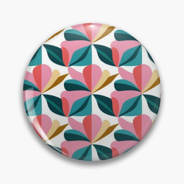 Item preview, Bright Spring / Clear Spring pattern, skin-tone matching, personal color analysis, PCA, geometric floral pattern designed and sold by look4seasons.