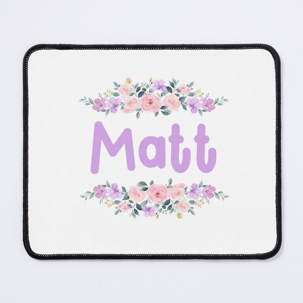 Item preview, Purple Flower Matt Name Label designed and sold by NormadWorld.