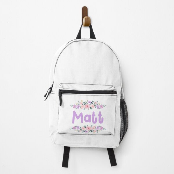 Item preview, Purple Flower Matt Name Label designed and sold by NormadWorld.