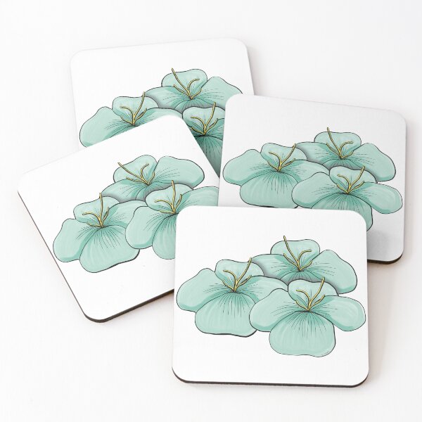 Item preview, Cartoon Mint Floral (no background) designed and sold by MadeByGeeClowes.
