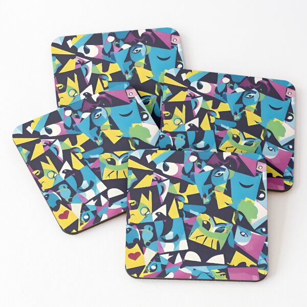 Item preview, Geometric print in contrasts of purple designed and sold by Crisalt.