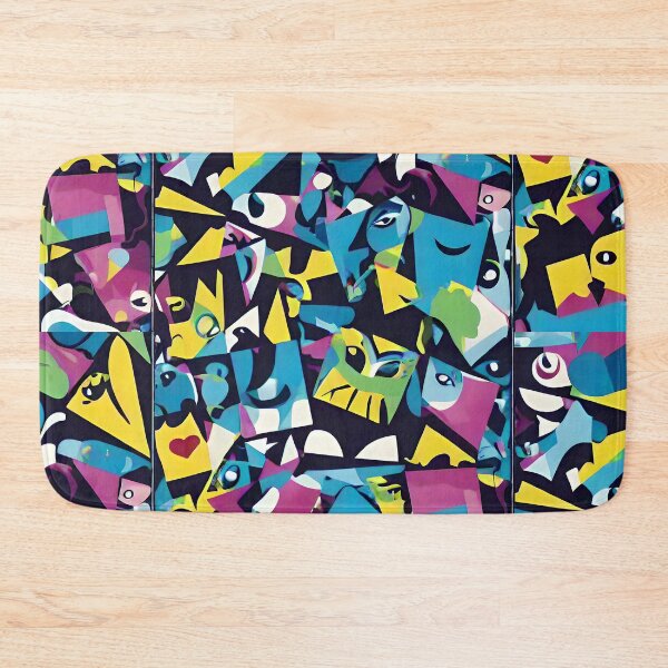 Item preview, Geometric print in contrasts of purple designed and sold by Crisalt.
