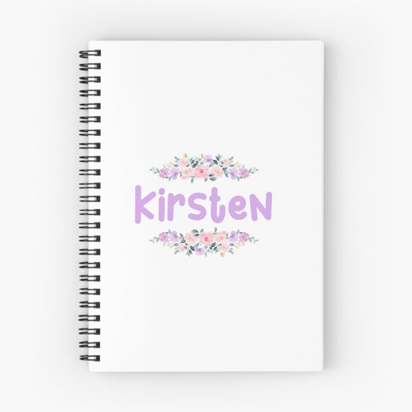 Item preview, Purple Flower Kirsten Name Label designed and sold by NormadWorld.