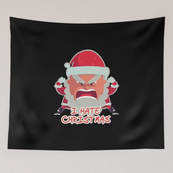 Item preview, Angry Santa I Hate Christmas designed and sold by kreafox.