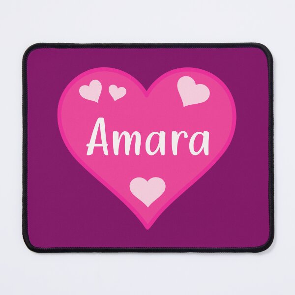 Item preview, Amara Name Pink Heart  designed and sold by Jeallan Designs.