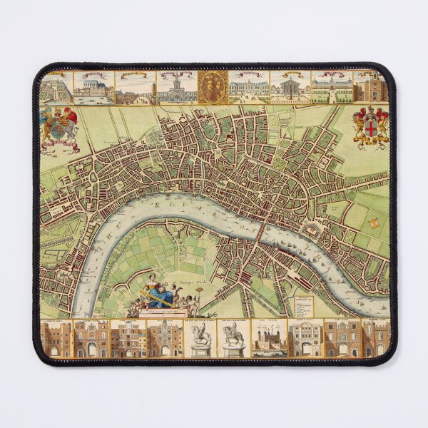 Item preview, London 1688 Historical Map designed and sold by colourfind.