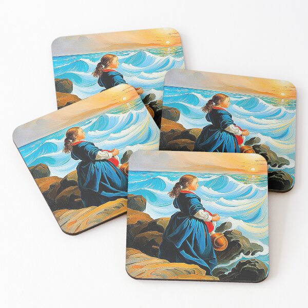 Item preview, Girl in front of the sea. designed and sold by Giulivo Store Graphic.