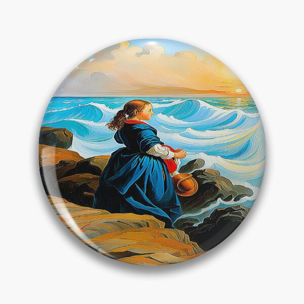 Item preview, Girl in front of the sea. designed and sold by Giulivo Store Graphic.