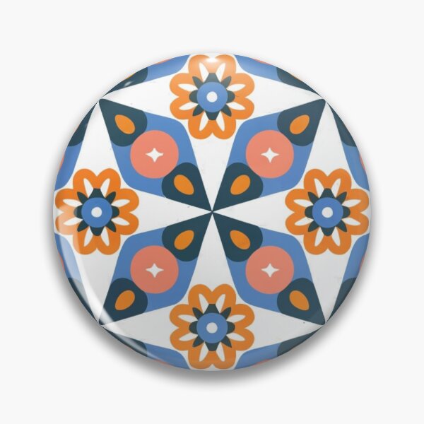 Item preview, Bright Spring / Clear Spring pattern, skin-tone matching, personal color analysis, PCA, geometric floral pattern designed and sold by look4seasons.