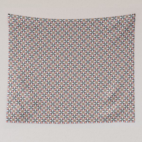 Item preview, Bright Spring / Clear Spring pattern, skin-tone matching, personal color analysis, PCA, geometric floral pattern designed and sold by look4seasons.