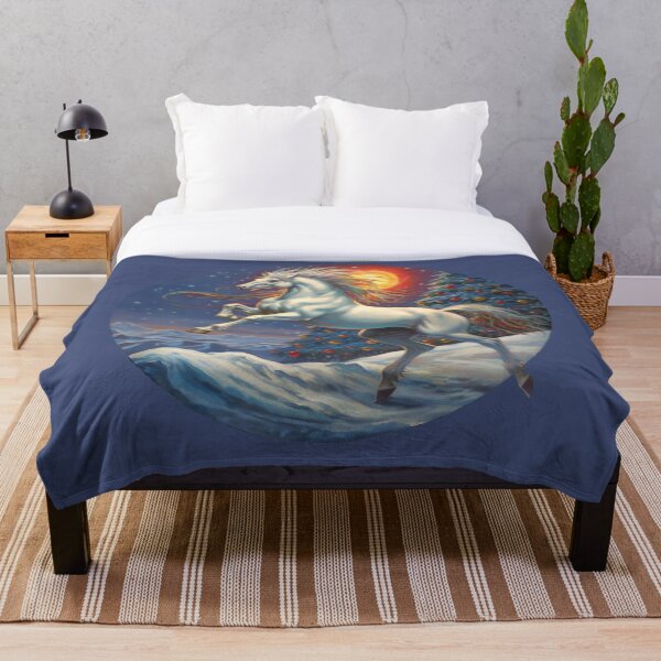 Item preview, Prancing horse under moonlight Christmas  designed and sold by LorrieBee.