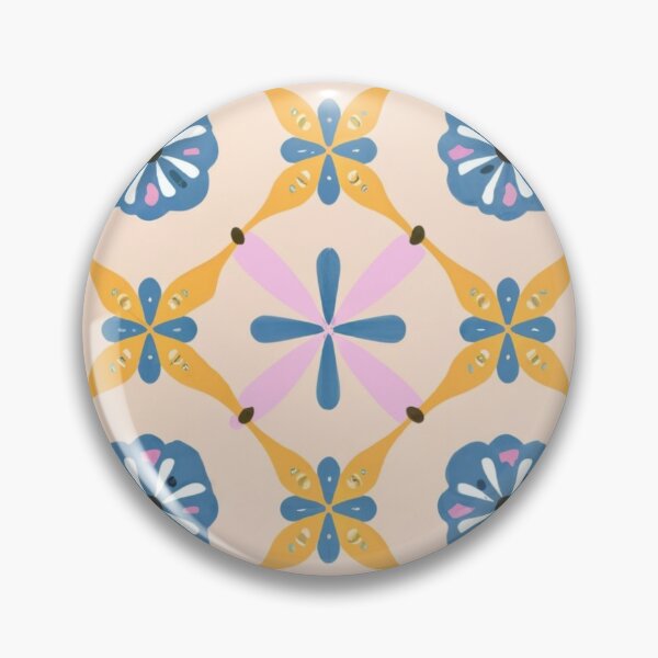 Item preview, Bright Spring / Clear Spring pattern, skin-tone matching, personal color analysis, PCA, geometric floral pattern designed and sold by look4seasons.