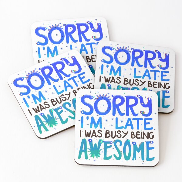 Item preview, Copy of Sorry I'm Late designed and sold by Kombinerki.