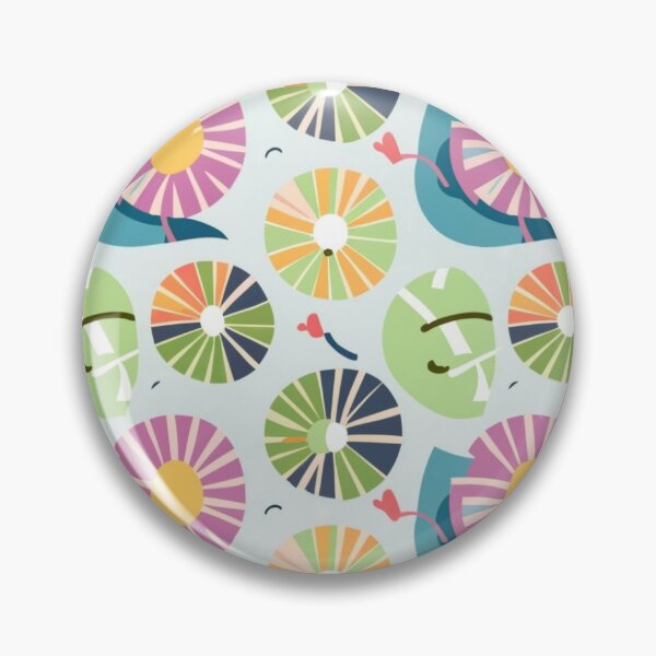 Item preview, Bright Spring / Clear Spring pattern, skin-tone matching, personal color analysis, PCA, geometric floral pattern designed and sold by look4seasons.