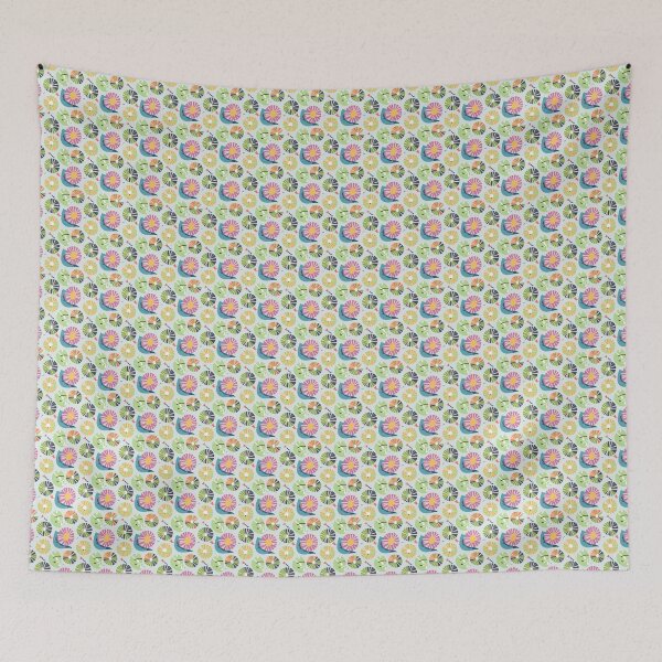 Item preview, Bright Spring / Clear Spring pattern, skin-tone matching, personal color analysis, PCA, geometric floral pattern designed and sold by look4seasons.