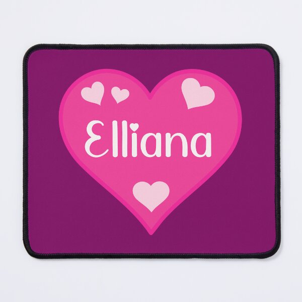 Item preview, Elliana Name Pink Heart designed and sold by Jeallan Designs.