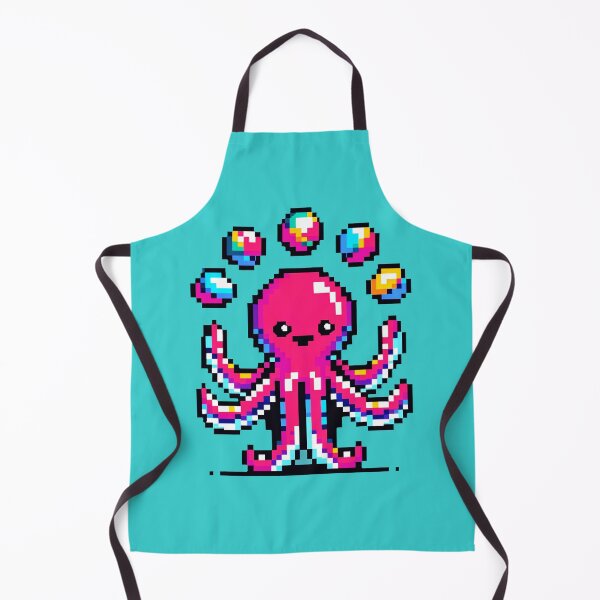 Item preview, Juggling Octopus: Colorful 8-Bit Pixel Art designed and sold by PixelPunkster.