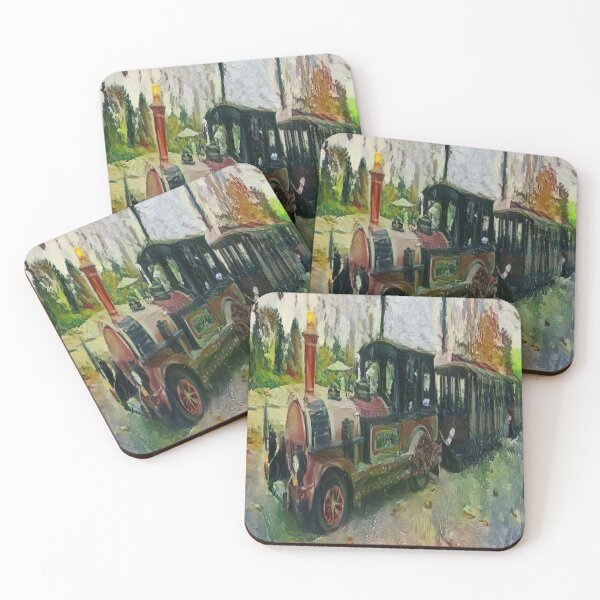 Item preview, Vintage Trackless Train In Safari Park Lover Gift designed and sold by adelineyeohp.