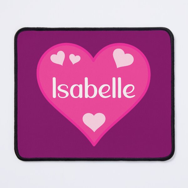 Item preview, Isabelle Name Pink Heart  designed and sold by Jeallan Designs.