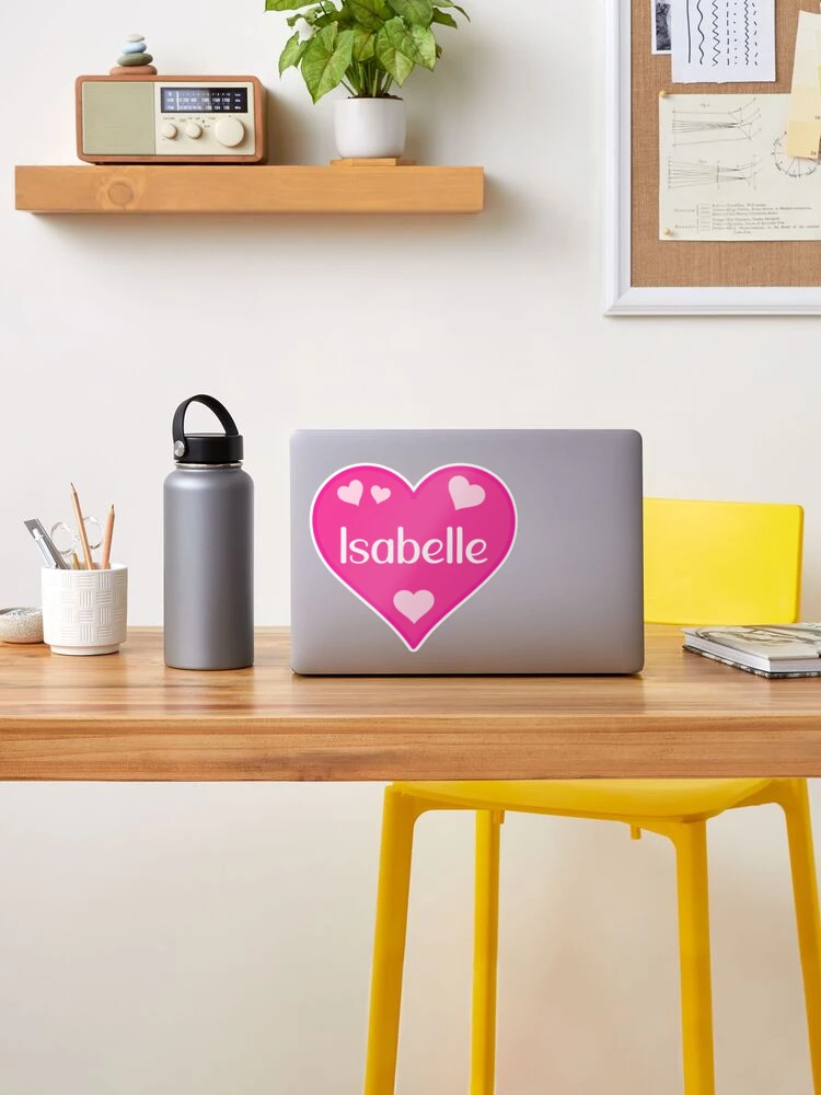 Isabelle Name Pink Heart 