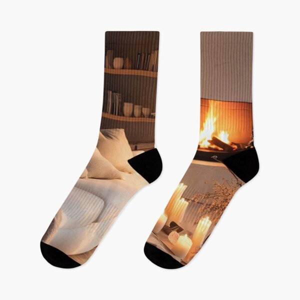 Item preview, Cozy Winter Evening by the Fireplace designed and sold by FireScreen.