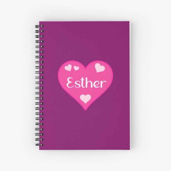 Item preview, Esther Name Pink Heart  designed and sold by Jeallan Designs.