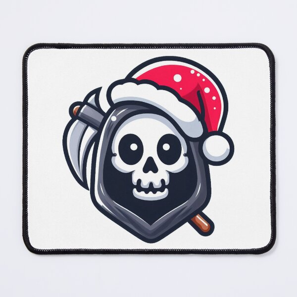 Item preview, Cute Grim reaper with santa hat designed and sold by Wxjtecki.