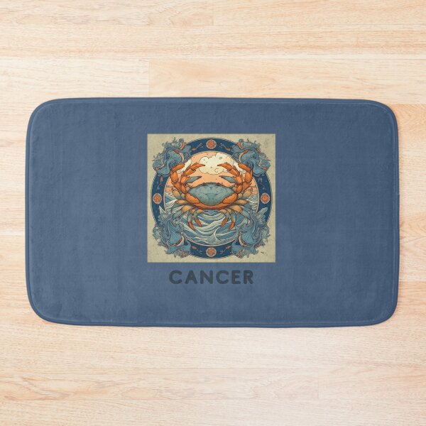 Item preview,  Cancer  Zodiac- Horescope/SunSign Theme  on   blue back ground designed and sold by CosmicNook1.