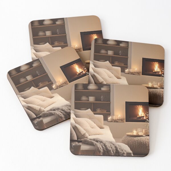 Item preview, Cozy Winter Evening by the Fireplace designed and sold by FireScreen.