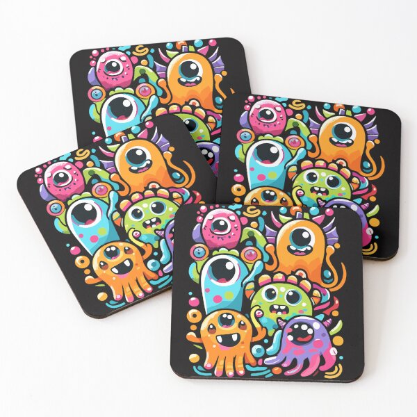 Item preview, Cute colorful monsters designed and sold by gittuska11.
