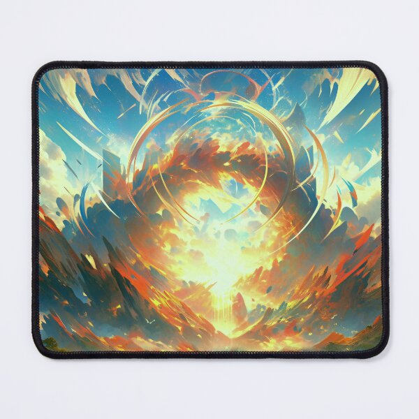 Item preview, An abstract painting filled with vibrant colors, swirls, and bold brushstrokes, capturing the explosion of creative ideas. designed and sold by Gabi.Media.