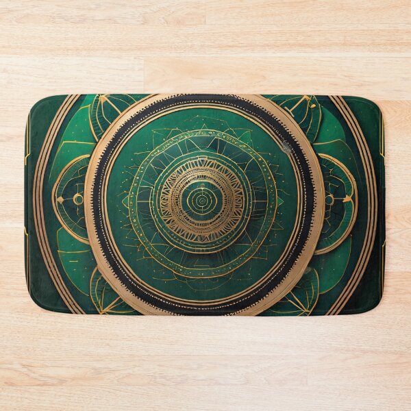 Item preview, Sacred Geometry Green Mandala Balance designed and sold by SpiritualManda.
