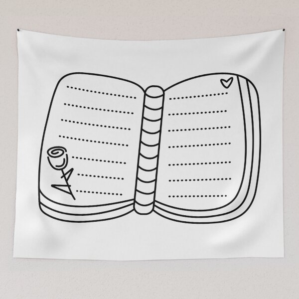 Item preview, Black line book, notepad designed and sold by OM-lova.