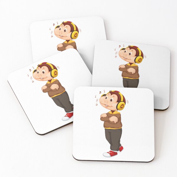 Item preview, Monkey Business listening music - classic designed and sold by red-Sky-shop.