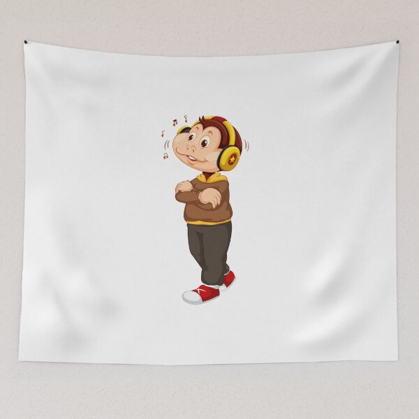 Item preview, Monkey Business listening music - classic designed and sold by red-Sky-shop.