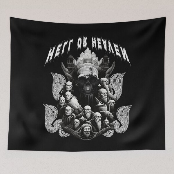 Item preview, HELL OR HEAVEN !! | Skull Skeleton Black Emperor King Dream | designed and sold by AncientHeroes.